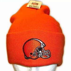 Cleveland Browns Mens Adult Orange Beanie Winter Hat Cap New Nfl